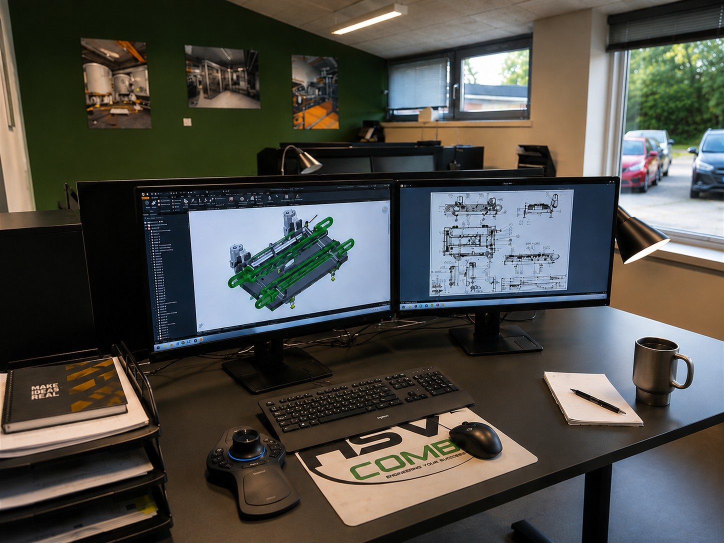 Special machine being assembled in the workshop in Sdr. Bjert.