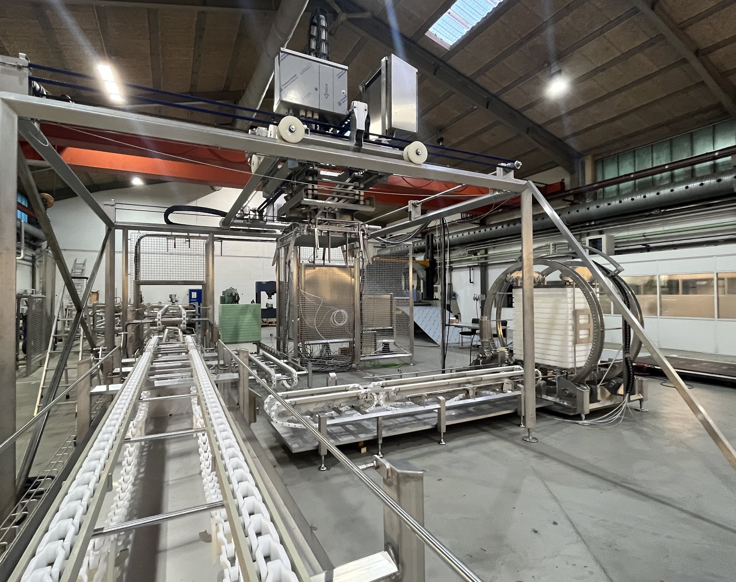 Stainless steel tanks set up at HSV Combi's factory.
